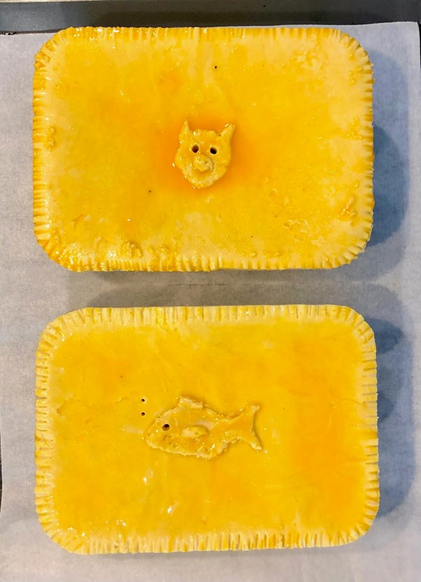 Smoked trout & egg pie (Avgópita me kapnistí péstrofa)