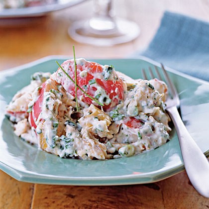 Smoked trout and new potato salad