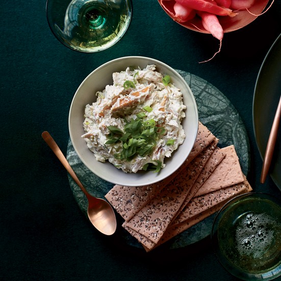 Smoked trout-caraway rillettes