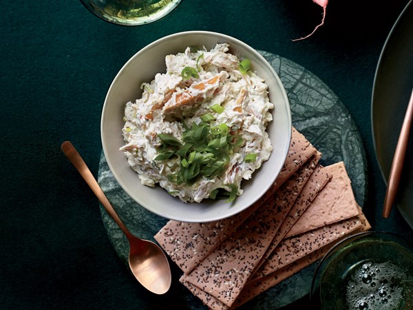 Smoked trout-caraway rillettes