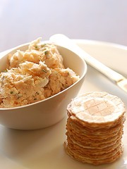 Smoked trout rillettes with crisp bread & celery