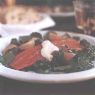 Smoked trout with horseradish sauce (Trota affumicata alla salsa di rafano)