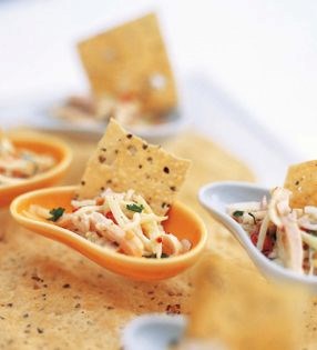 Smoked turkey and green mango salad