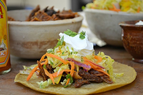 Smokey oven-barbecued pork