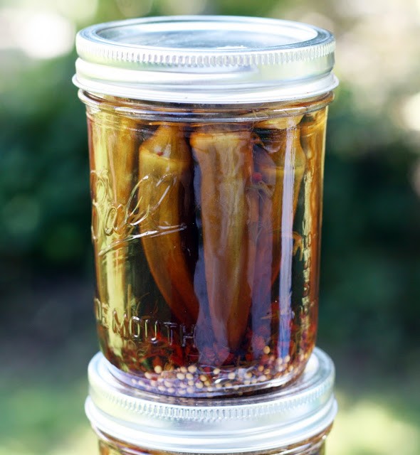 Smokin' hot pickled okra
