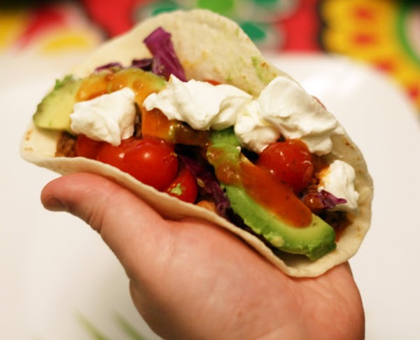 Smokin' hot pork tacos