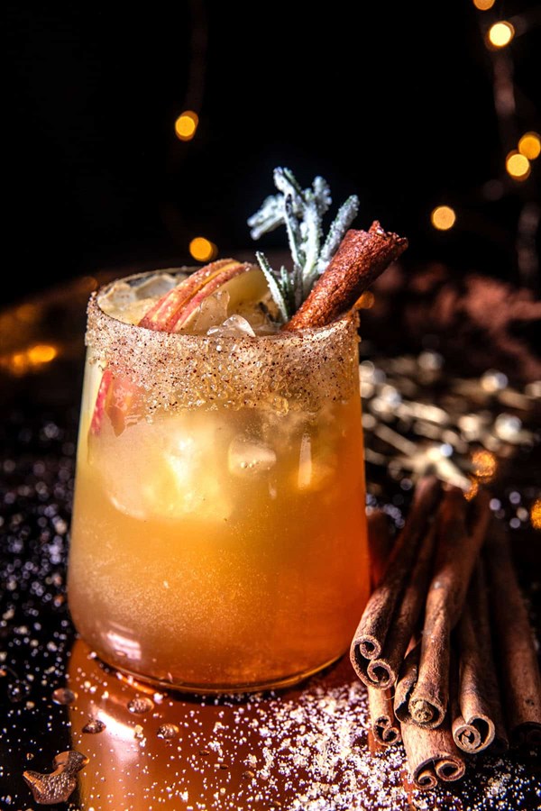 Smoky apple cider Paloma 