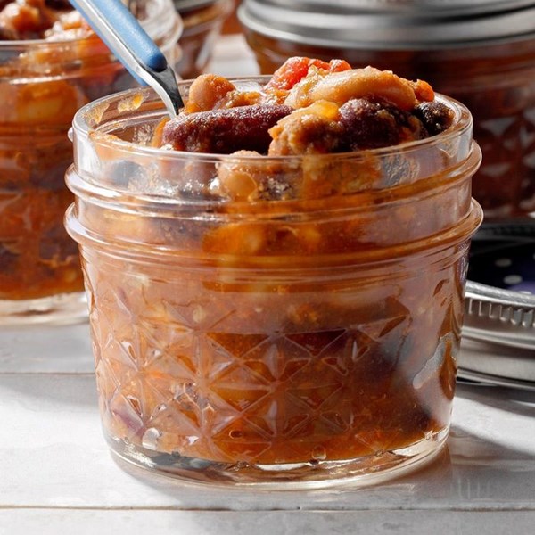 Smoky baked beans