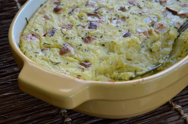 Smoky baked polenta with marinara