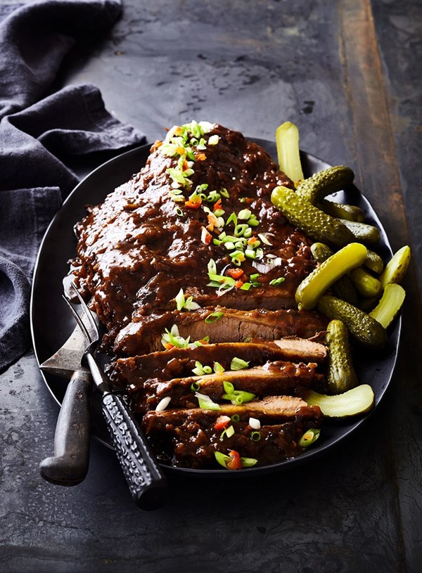 Smoky beer-braised brisket