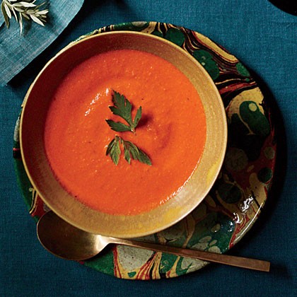 Smoky bell pepper soup