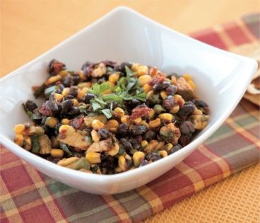 Smoky black bean salad