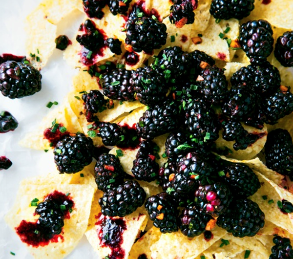 Smoky blackberry-chipotle salsa