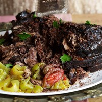 Smoky braised pork shoulder