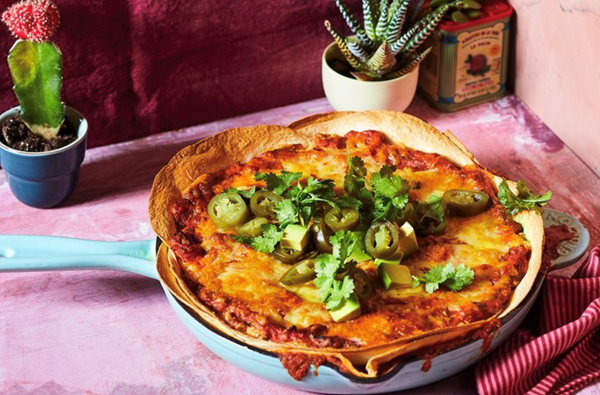 Smoky chicken enchilada skillet