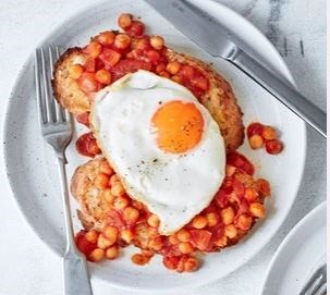 Smoky chickpeas on toast
