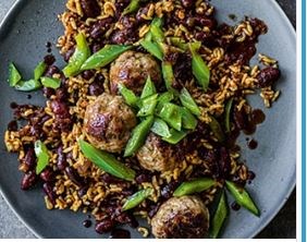 Smoky chilli rice & meatballs