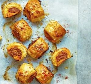 Smoky chorizo sausage rolls