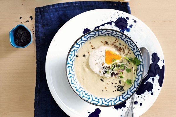 Smoky eggplant & cumin soup