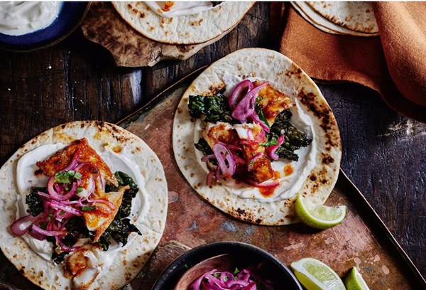 Smoky fish tacos