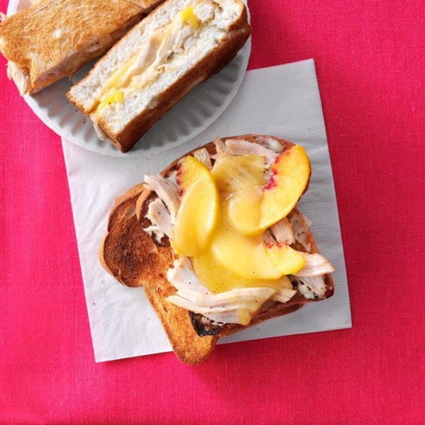 Smoky Gouda and chicken sandwiches
