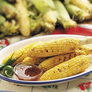 Smoky grilled corn