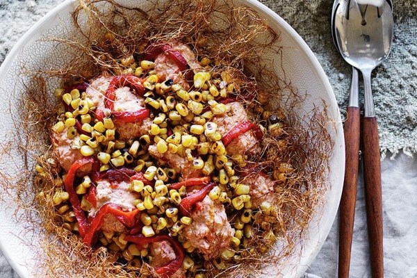 Smoky grilled corn