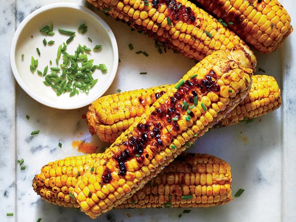 Smoky grilled corn