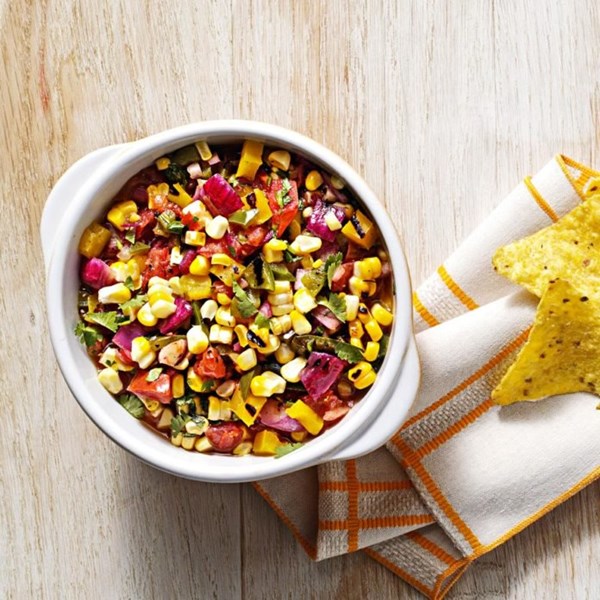 Smoky grilled corn salsa