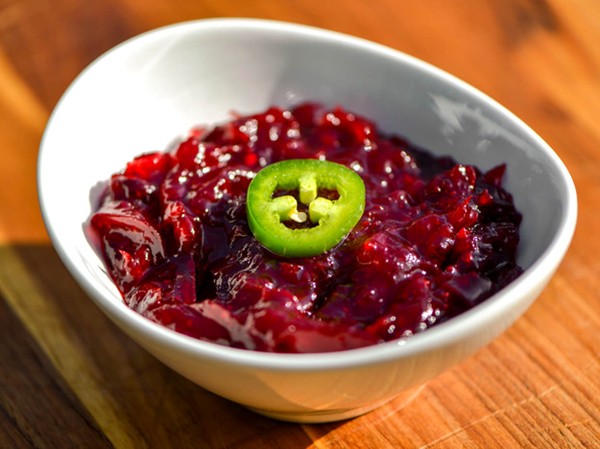 Smoky jalapeño and lime cranberry sauce