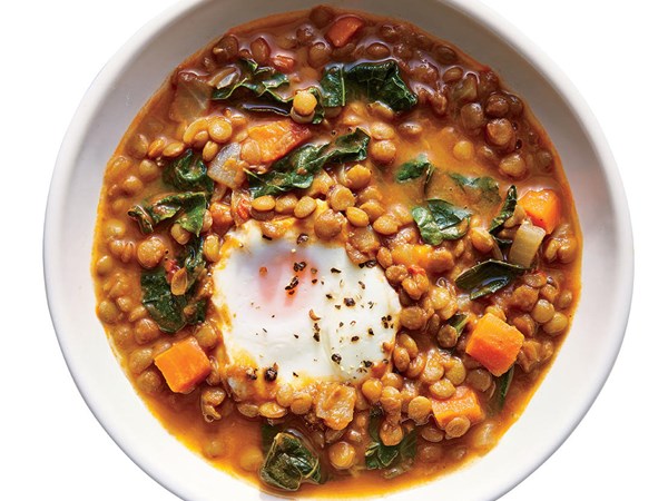 Smoky lentil stew