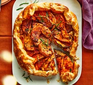Smoky maple-roast celeriac galette