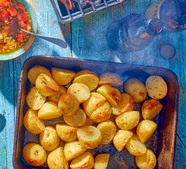 Smoky new potatoes