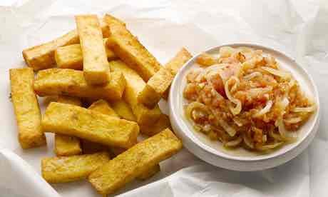 Smoky polenta chips