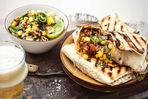 Smoky pork tortillas with sweet & spicy pineapple salsa