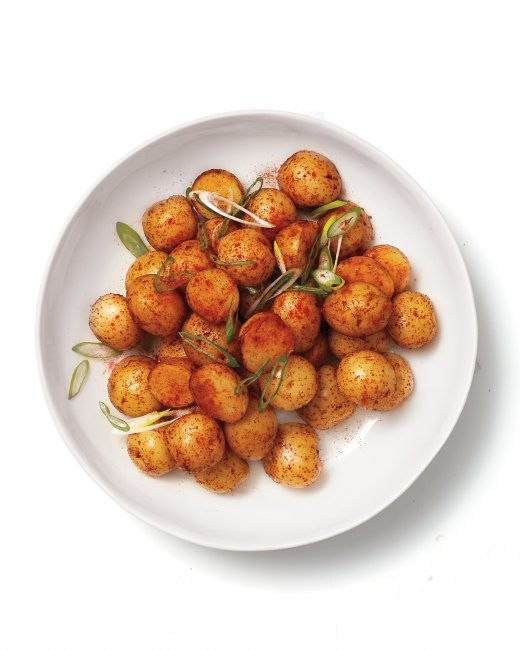 Smoky potato salad with sherry vinaigrette
