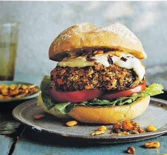 Smoky quinoa & sweet potato burgers