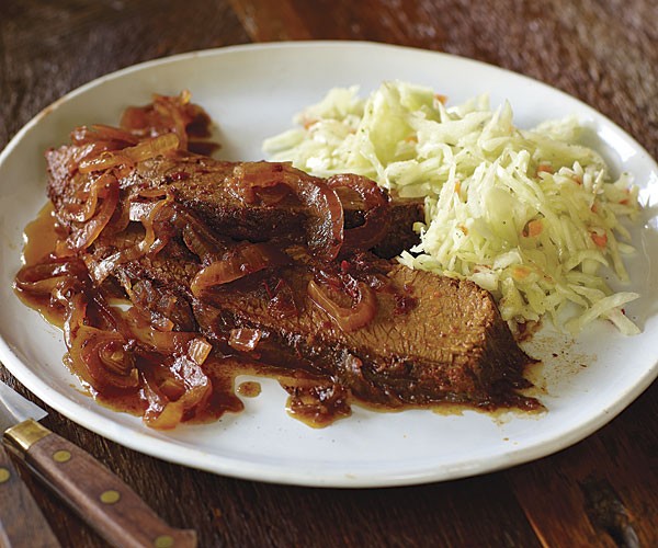 Smoky slow cooker brisket