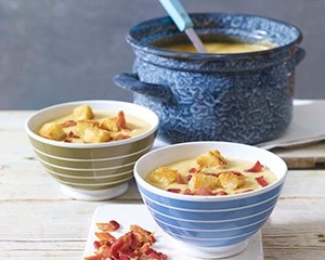 Smoky split pea soup