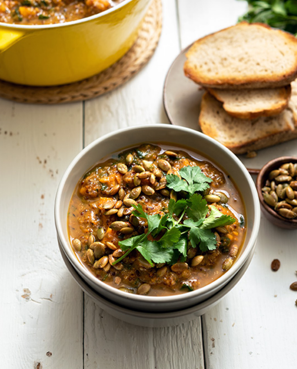 Smoky sweet potato soup