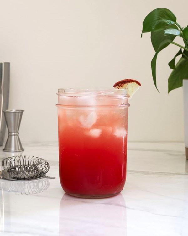 Smoky watermelon agua fresca cooler