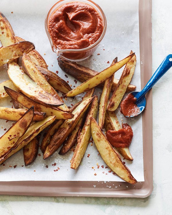Smoky wedge fries