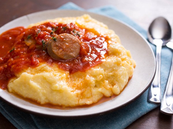 Smooth and creamy polenta