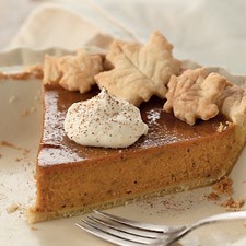 Smooth and spicy pumpkin pie  