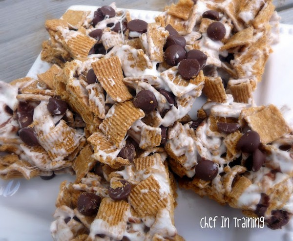 S’more Krispy treats (or s’more Golden Graham treats)