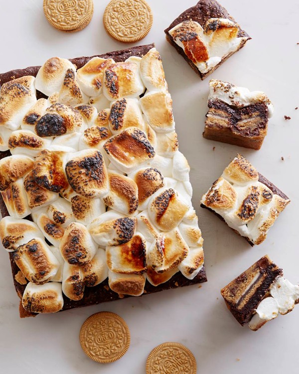 S’more slutty brownies