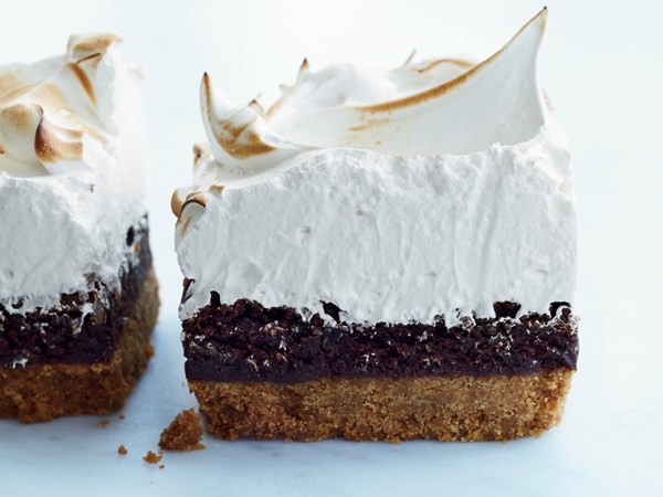 S'mores bars with marshmallow meringue [Cheryl and Griffith Day]