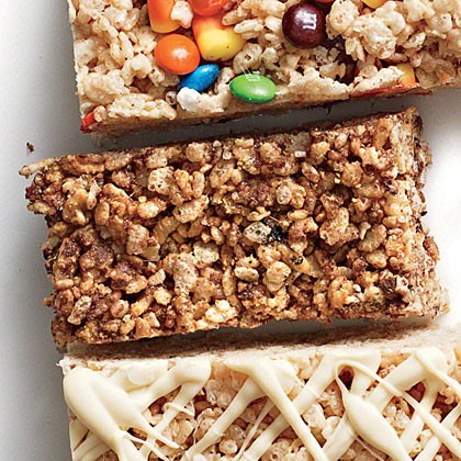 S'mores chewy crispy bars