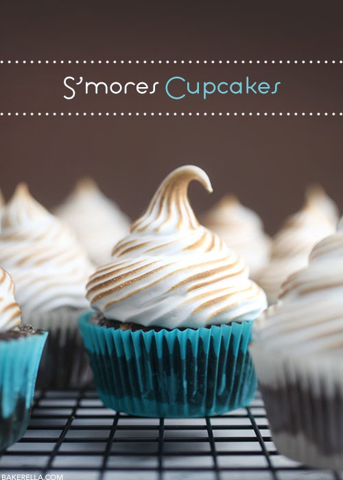 S’mores cupcakes