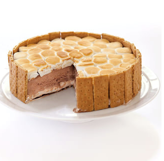 S'mores ice cream cake